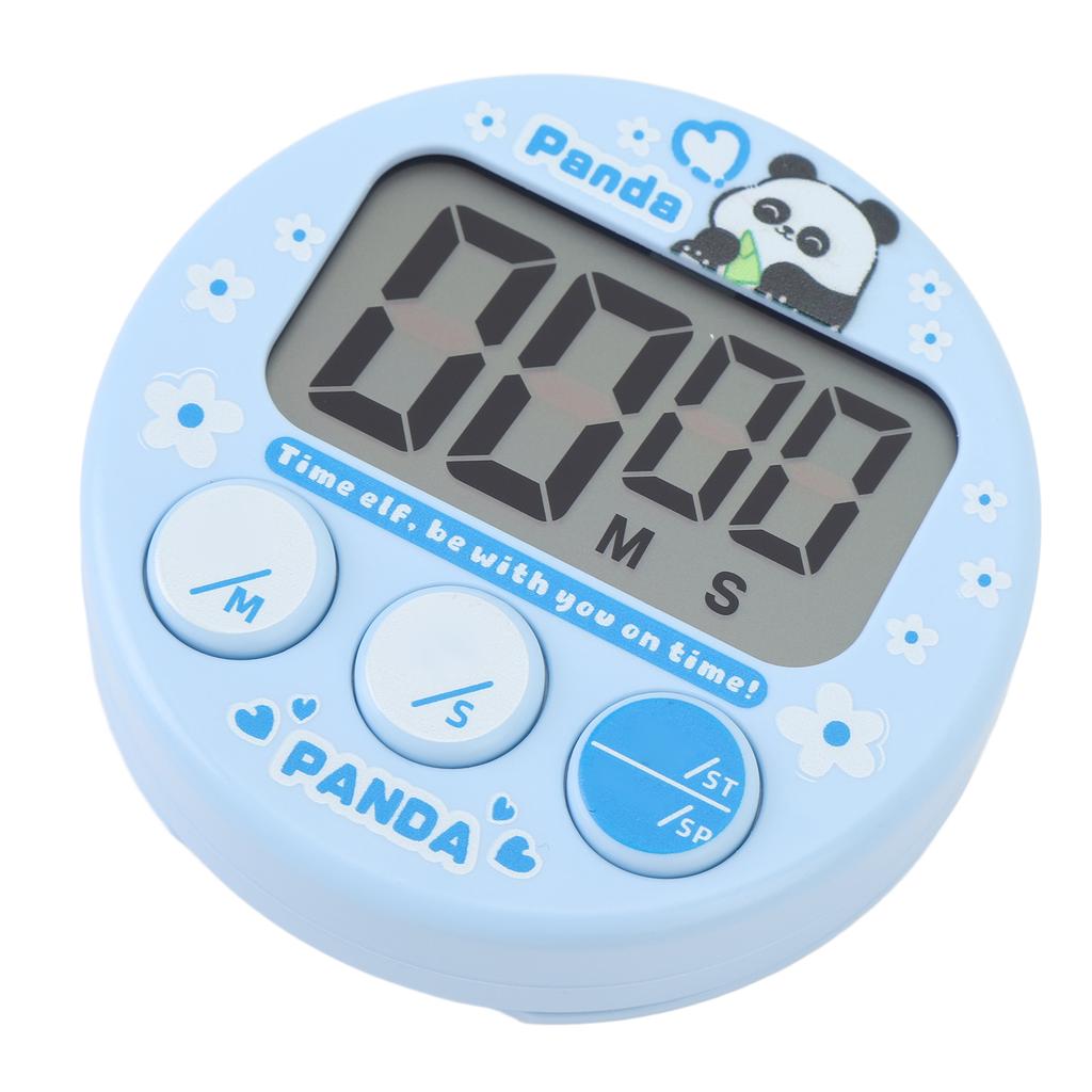 Minuteur de cuisine numérique écran LCD compact dessin animé électronique magnétique pour enfants