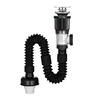 Bathroom Sink Drain Kit with Flexible Expandable P-Trap Leak-Proof Odor Prevention Easy Installation Flexible Sink Drain Pipe Set