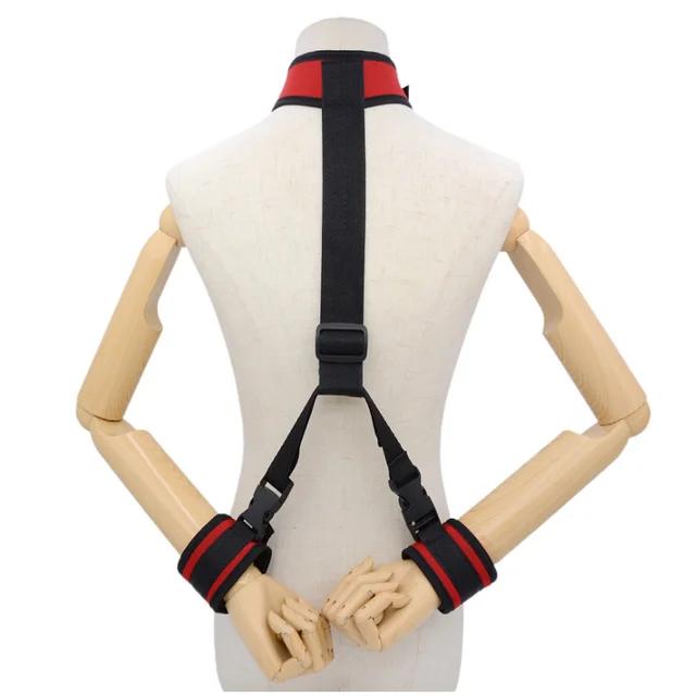 Bondage Handschellen & Fußfesseln Halsband Knebel Spielzeug Fetisch Sklave Geschirr Sexgurte Fesseln Set Flirt Erwachsenenspiele Sexspielzeug