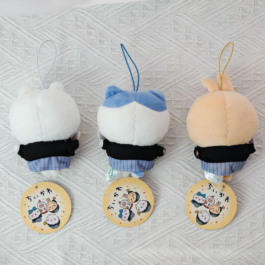 Jiyi Plushie Keyholder Formal Suit Collection Animated Figure Hachiware Usagi Purse Trinket Adorable Present School Uniform Accessory Lassies