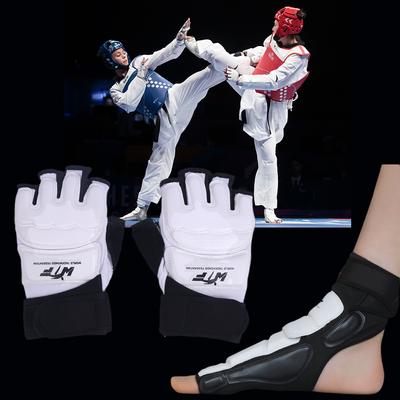Taekwondo-Handschuhe für Erwachsene, Kinder, Hand, halber Finger, Boxhandschuhe, Trainingsspiel, Schutzausrüstung, Fuß