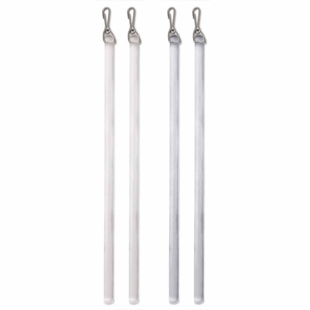 Pack of 2 Plastic 12Inch Curtain Pull Wand Drapery Control Pull Rod Stick with Hook for Opening and Closing Curtain