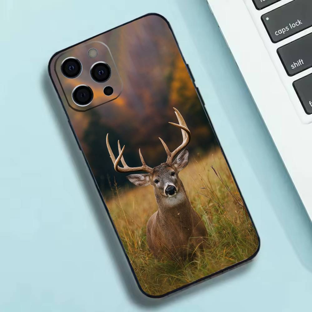 

Чехол для телефона Охота на оленей Силиконовый Мягкий Для IPhone 17 16 15 14 13 12 11 X XR Plus Pro Max Plus iPhone17PRO