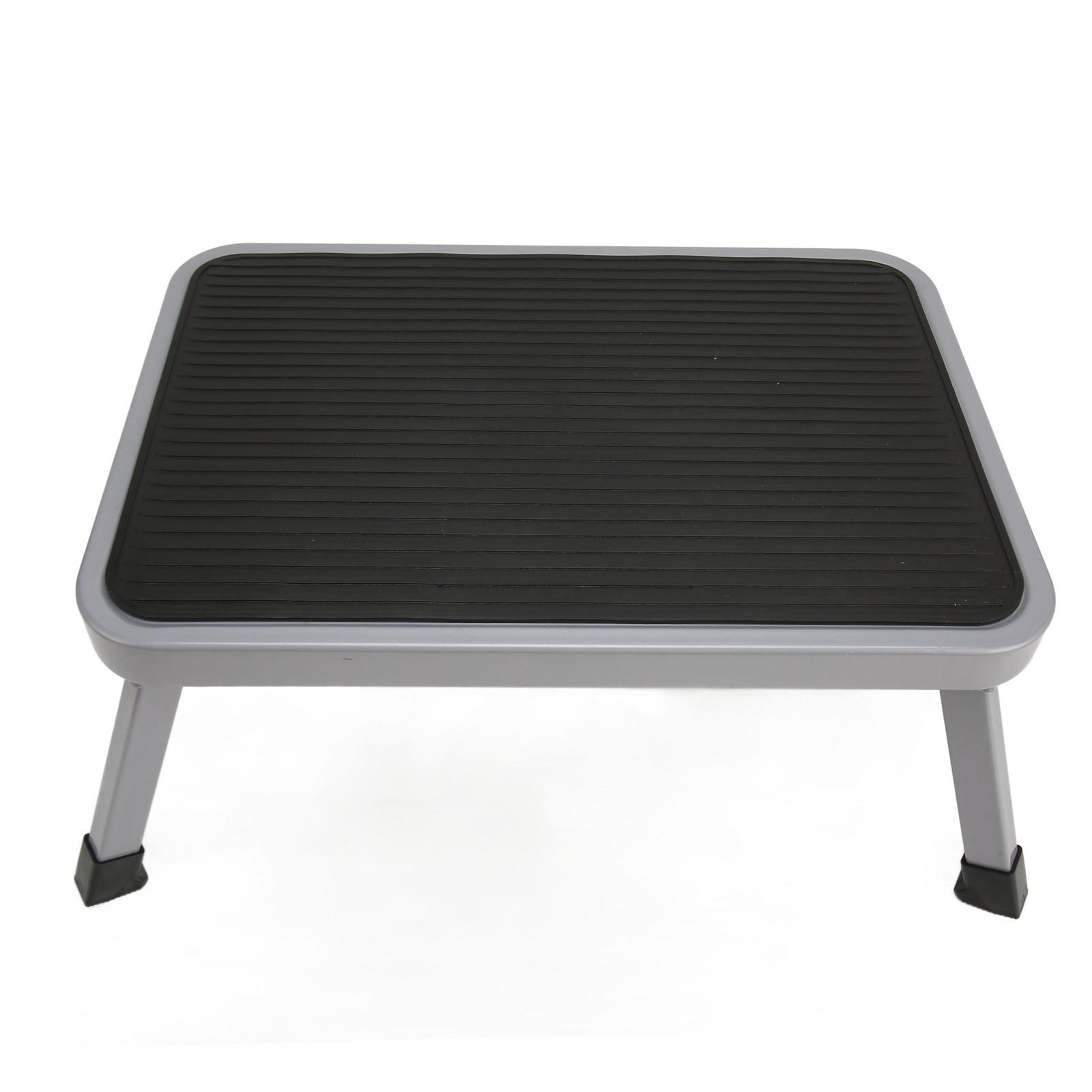 Health & Beauty Product Folding Step Stool Lightweight Heavy Duty Sturdy Alloy Thick Rubber Feet Handle 1 Step Ladder Stool