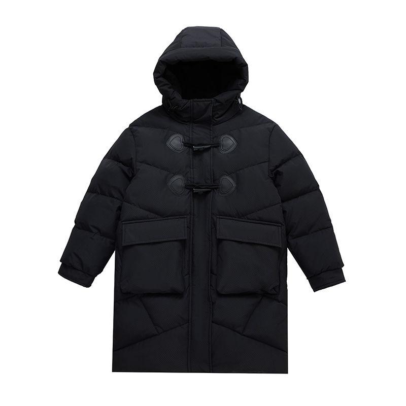 Modische lange Daunenjacken für Mädchen, verdickte Weißenten-Daunenjacken für Kinderprinzessinnen und verdickte Wintermäntel