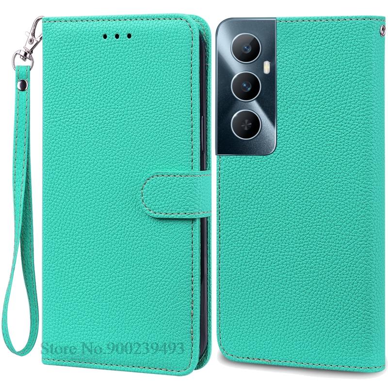 Per Realme C65 Custodia Portafoglio in Pelle con Patta Custodia per Telefono Per Realme C65 4G Coque Fundas Per Oppo Realme C65 Custodia per Telefono