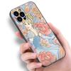 Snow White Princess Jasmine Black Silicone Phone Case For Apple iPhone 12 13 Mini 11 14 15 Pro Max 7 8 Plus X XR XS SE 2020 2022