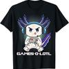 Axolotl Gamer T Shirt Gaming Axolotl Design