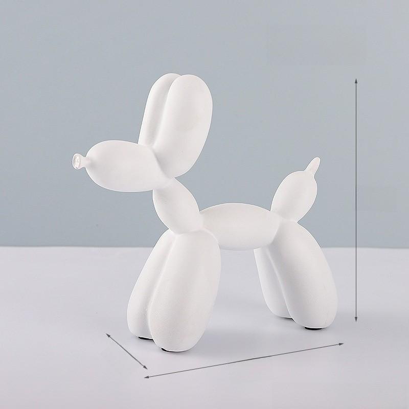 Contemporary Balloon Dog Resin Statue For Living Room Bar Decorations Table