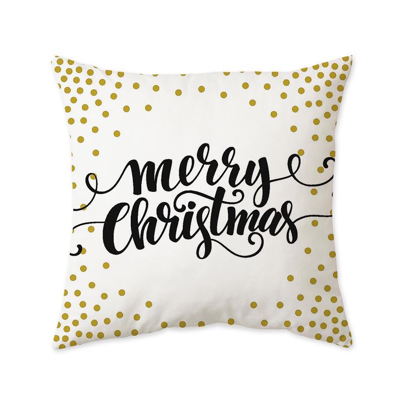Cross-Border Christmas Festival Printed Cushion Cover for Sofa, Bedside, or Living Room