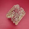 Elegant Hollow Out Bangle Alloy Wide Open Bangle Retro Exaggerated Bracelet  for Women