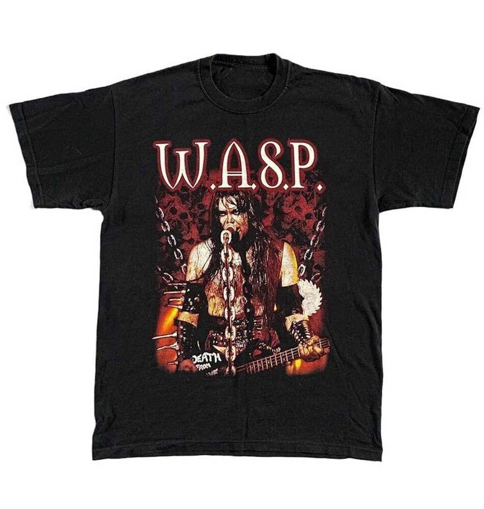 

Rare W.A.S.P. Death from the above Short Sleeve Size All Size Black Shirt Unisex T-Shirt XXXXL