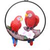 Hanging Parrot Statue Decor Figurine Animal Sculpture Simulation DIY Miniature Macaw Parrots Garden