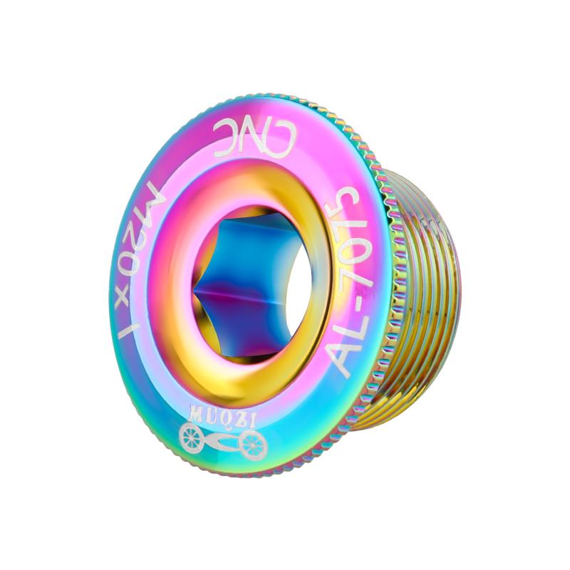 Kurbelabdeckung Schraubkappe M20 MTB Kurbelgarnitur Kurbelabdeckung Aluminium Rennrad Zubehör 10 Farben