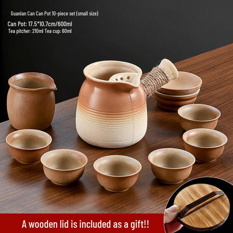 ZISIZ Ceramic Stovetop Tea & Milk Brewing Pot