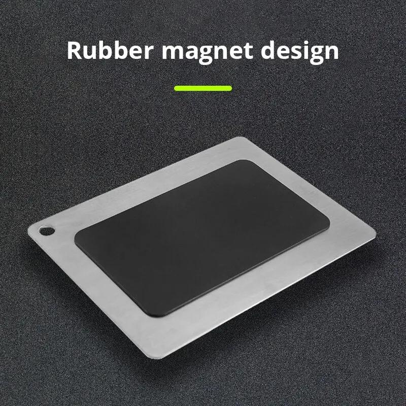 1Pcs Stainless Steel Kitchen Measure Magnetic Mount Spoon Accessories Baking Scale Plate Household Kitchen Tools