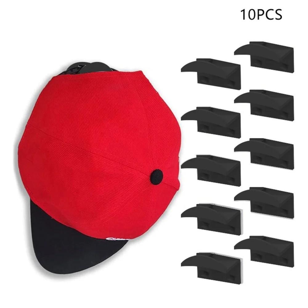 

Крючок для шляпы на клейкой основе, подходит для настенных бейсболок, набор из 10 предметов, без сверления, прочная вешалка для шляп, подходит для украшения дома мальчиков и девочек One Size чёрный