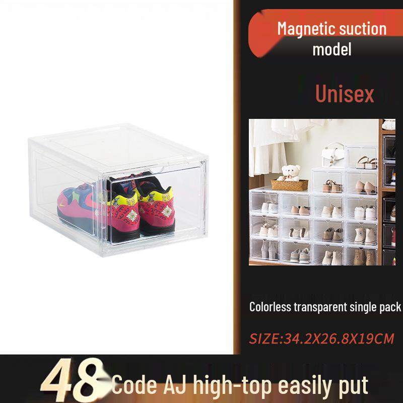 Clear Magnetic Shoe Display Box: Dustproof Storage for Sneakers