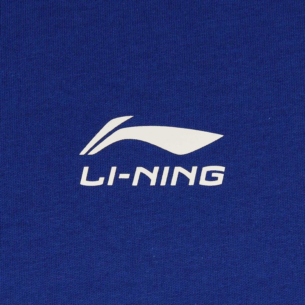 Li Ning Loose Fit Round Neck Letter Print Couple T-Shirt Unisex Tops ATSW263-6