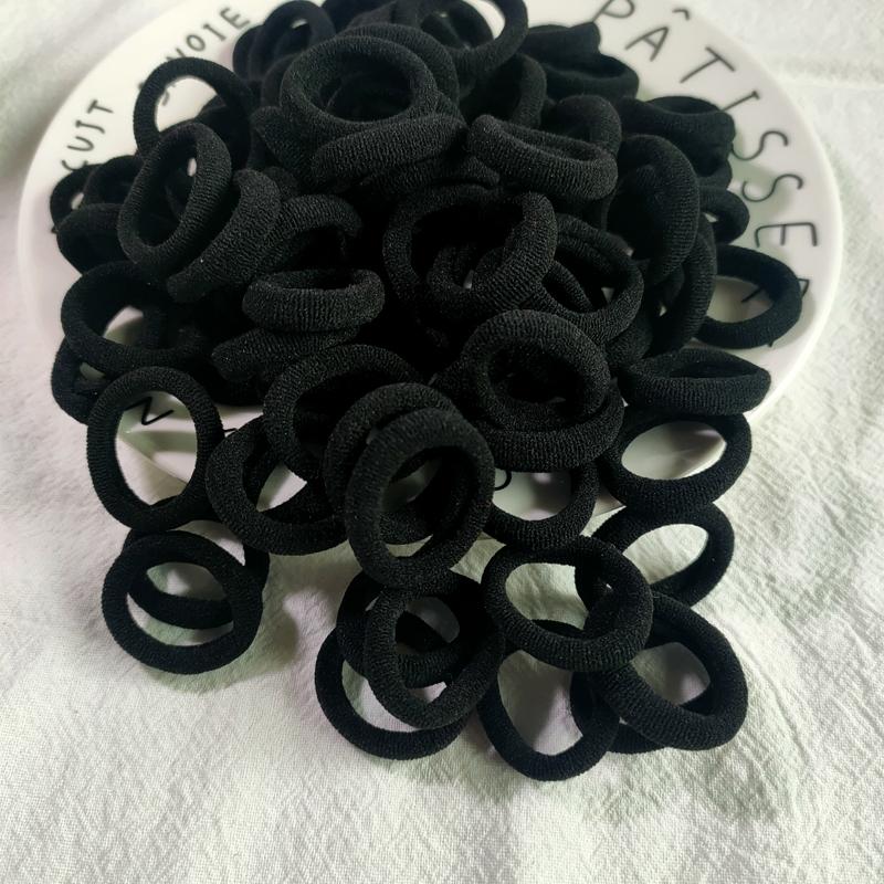 50/100pcs/Set Kids Colorful Nylon Elastic Hair Bands Ponytail Holder Hair Ties Gum Rubber Band Headband Girls Hair Accessories
