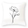 New Flower Series Pillowcases Simple Sofa Decorative Pillows Car Seat Cushions