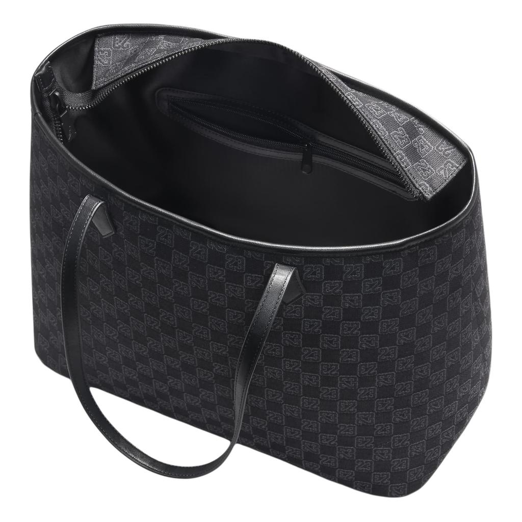 Nuevo Bolso Tote de Poliéster Jordan, Bolso de Compras, Bolso de Hombro, Bolso de Mano Unisex Negro HF1890-010