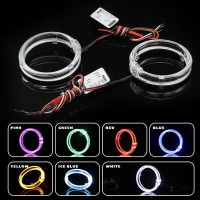Universal LED Dual Lens Angel Eye Fog Light with High Brightness for Daytime Running and Enhanced Visibility