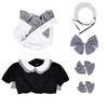Maid Gothic Lolita Check Plus 2XL [FULINE] Costume, Cosplay, Cross-Dressing, Cute, Dress, Black, Size,