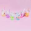 Small BobaMilk Tea Cup Key Chains Cute Bubble Tea Keychain KawaiiCar Keyring