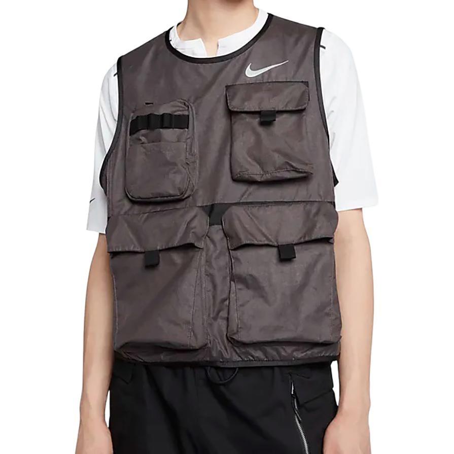 Nike Multi-Pocket Function Trend Tooling Sports Running Vest Grey Gray Men's CJ1461-082