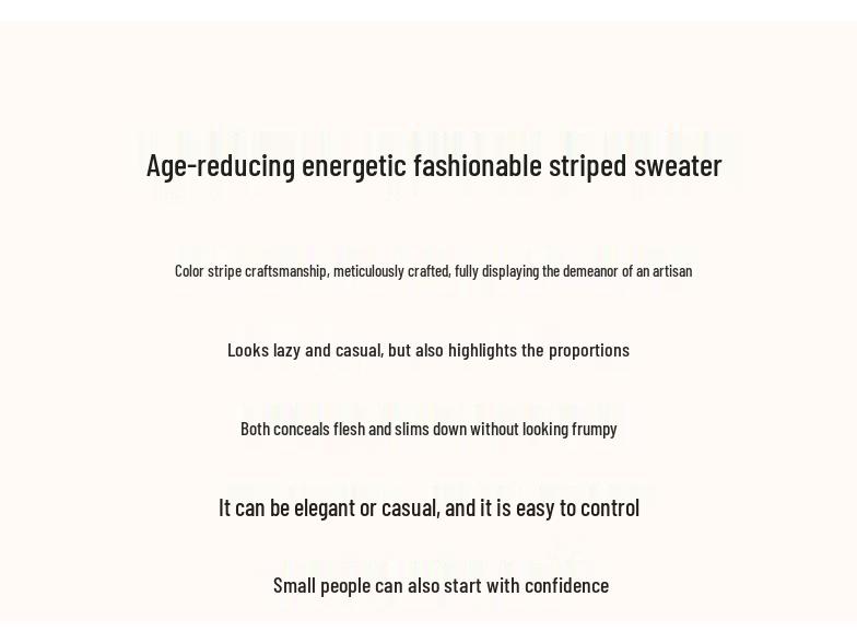 Demana Women's Striped V-Neck Knit Top