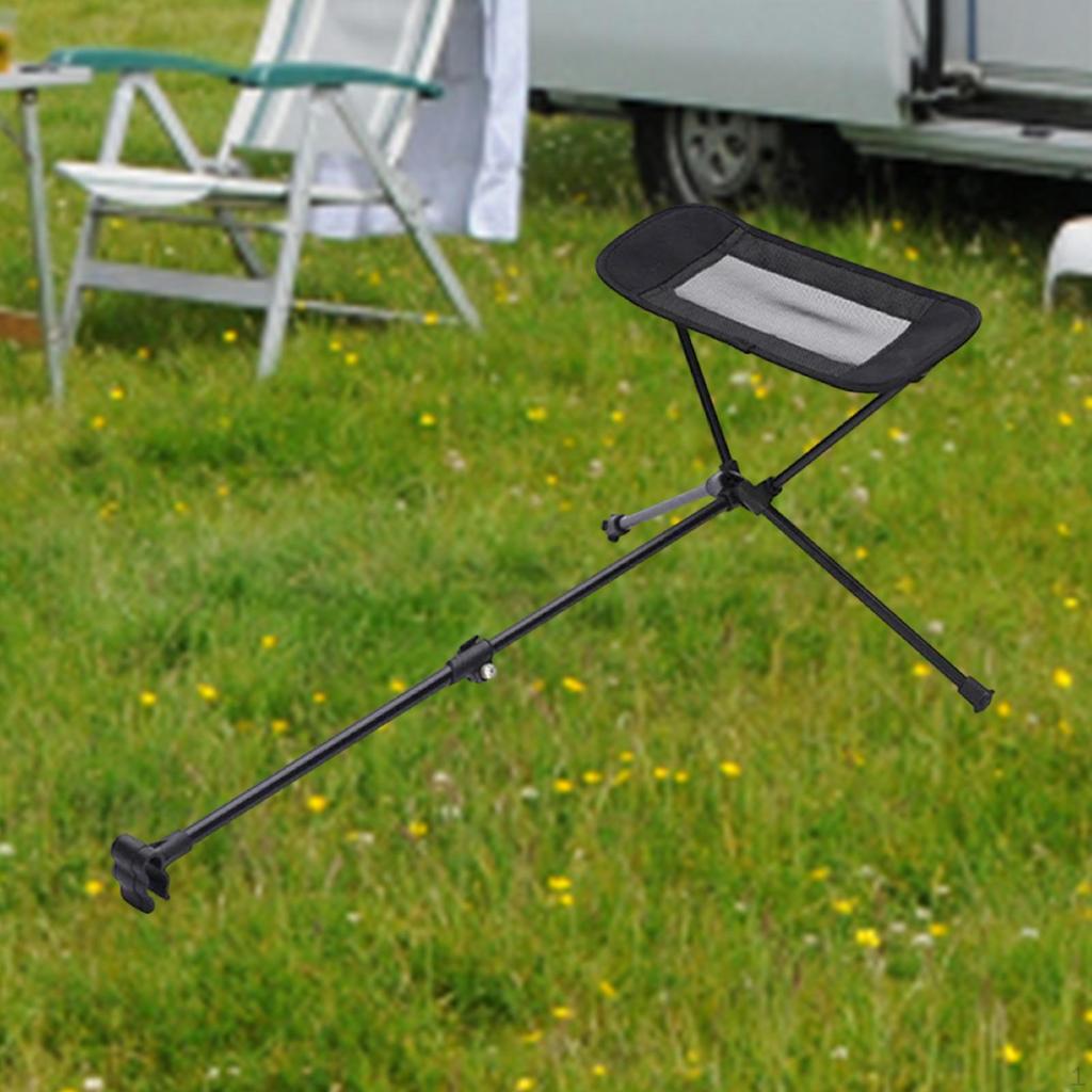 Adjustable Foot Rest for Folding Camping Chair 17.7-29inch Accessory Beach Chairs Lightweight
