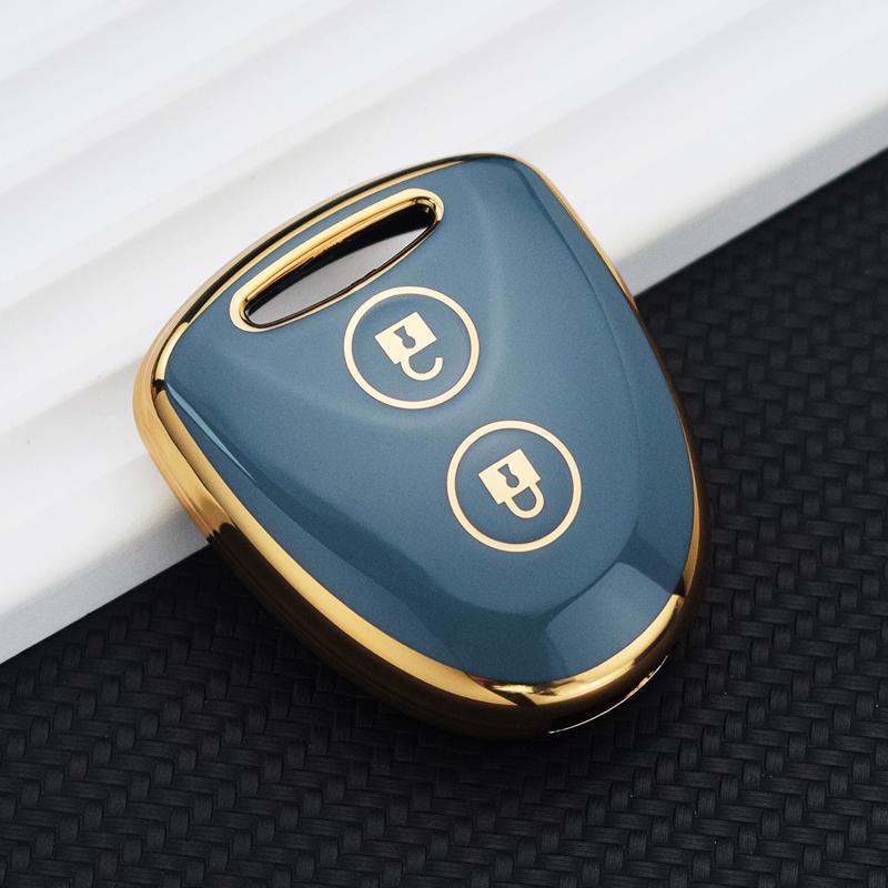 2 3 Knapper TPU Fjernkontroll Bilnøkkeldeksel for Toyota Avanza Wigo Grand Daihatsu Xenia PERODUA Alza Myvi Axia Nøkkelring