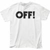 OFF! Logo T Shirt Mens Licensed Rock N Roll Music Band Retro Tee New White