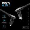 4 In 1 Quad Cable | 100W PD  Apple MFi Certified Type C To Lightning|USB To LTG B0B4JH1CWD