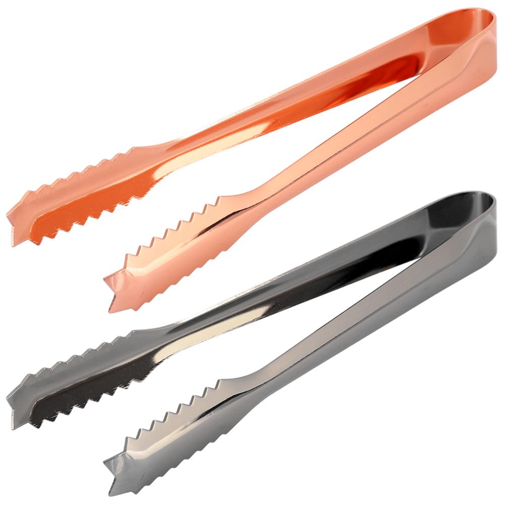 Accessories Food Clip Food Tongs Stainless Steel Ice Clip Food Tongs with Serrated Tip for Home Party  Restaurant Use