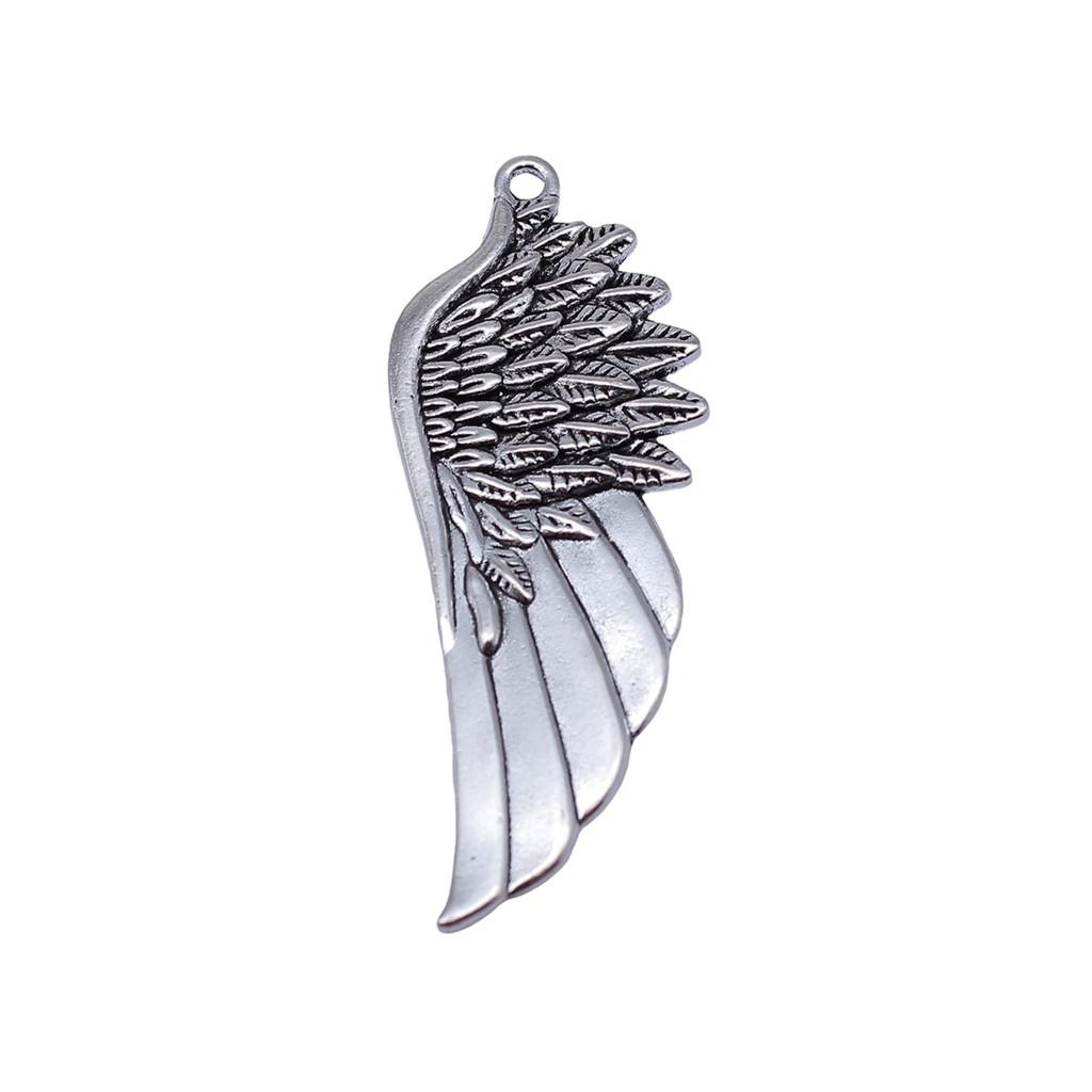 Feather Wing Charms Antique Alloy Pendants For Bohemian Jewelry Making