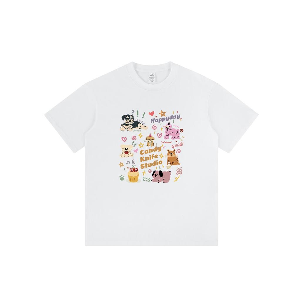 Trendy High-End Slimming Couple T-Shirt - Short Sleeve, Age-Reducing Design