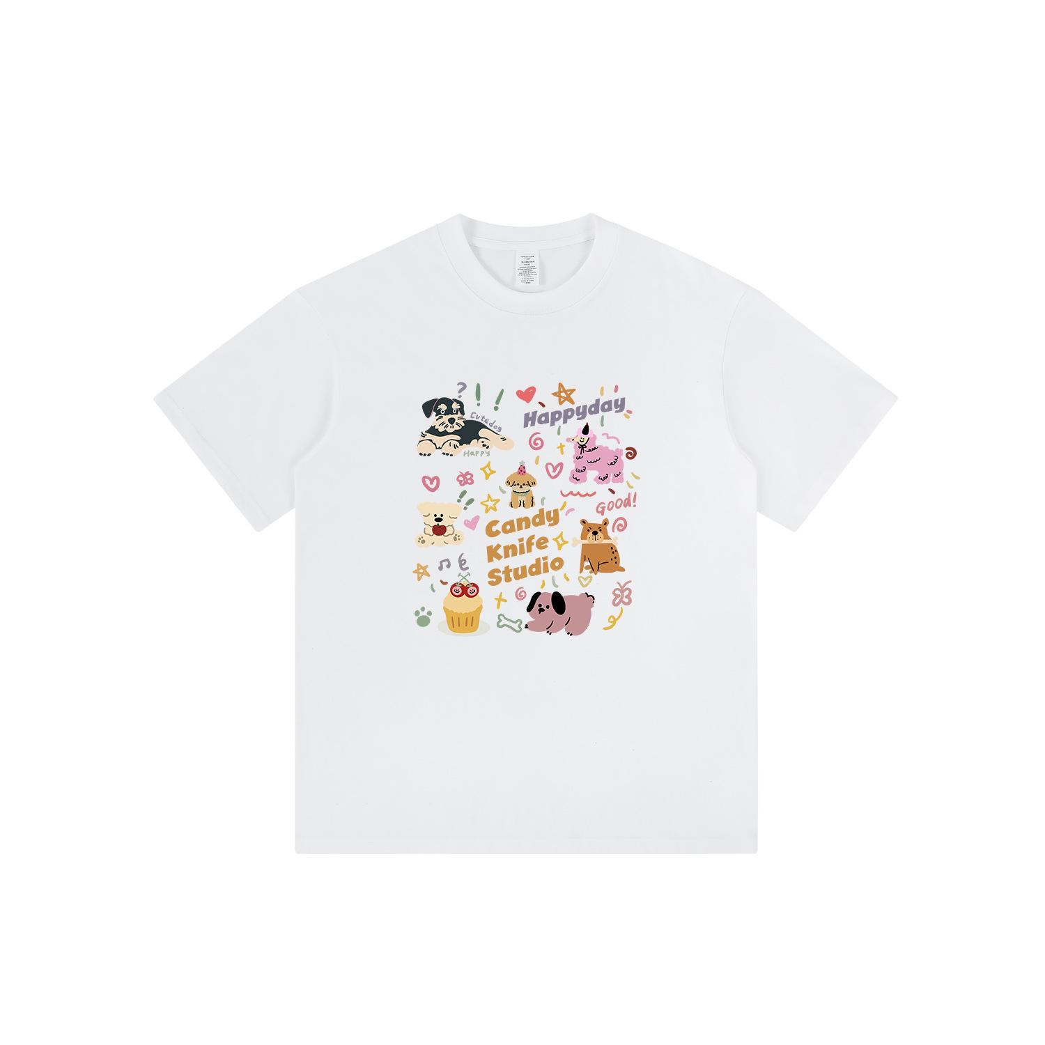 

Trendy High-End Slimming Couple T-Shirt - Short Sleeve, Age-Reducing Design 2XL белый