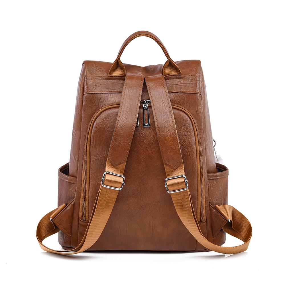 PU Backpack Female Commuter Backpack Student School Bag