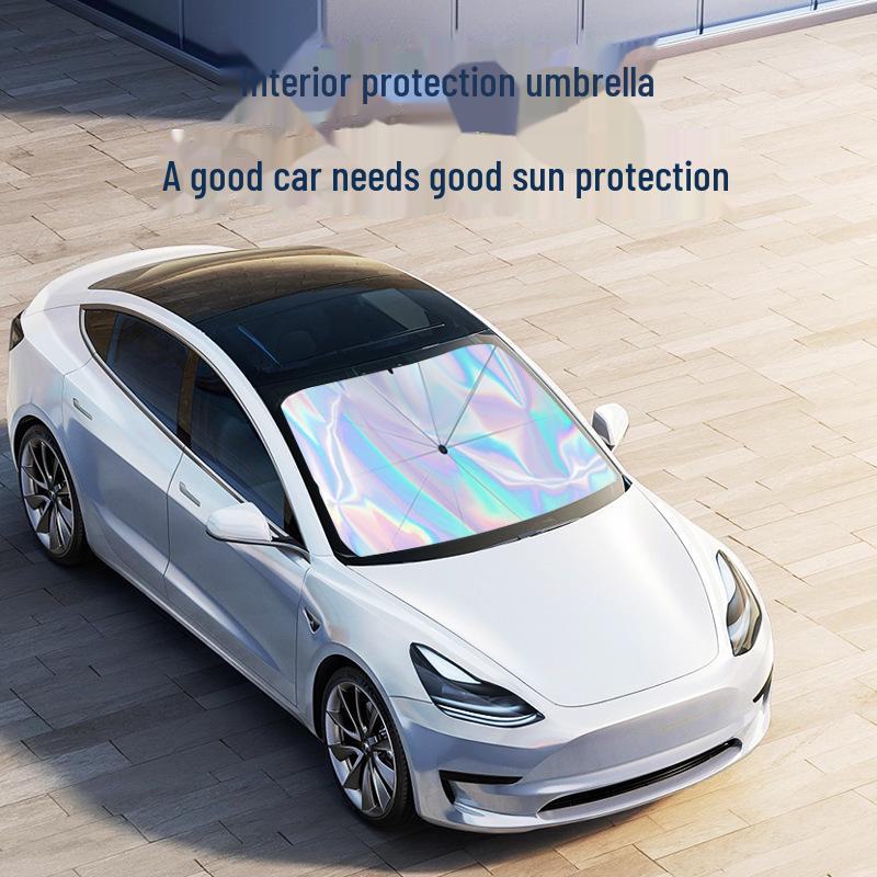 Universal Foldable Car Sunshade: Heat and Sun Protection