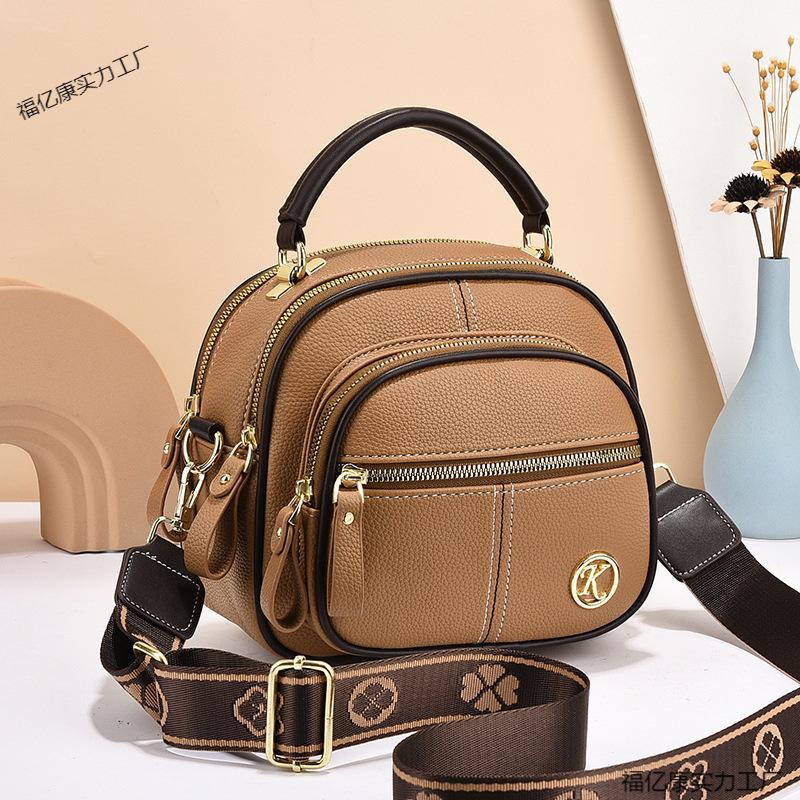 

Women s Large Capacity Round Crossbody Bag with Wide Shoulder Strap - New Fashion Trend хакі