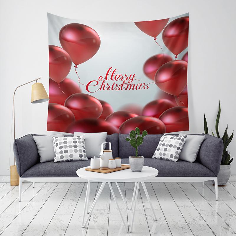 Merry Christmas Christmas Decoration Printed Pattern Tapestry Home Living Room Bedroom Decoration Wall Hanging Tapestry