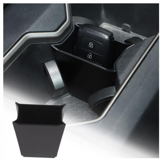 ABS Car Cup Holder Partition Box Tidy Tray For Toyota Tundra/Sequoia -2024