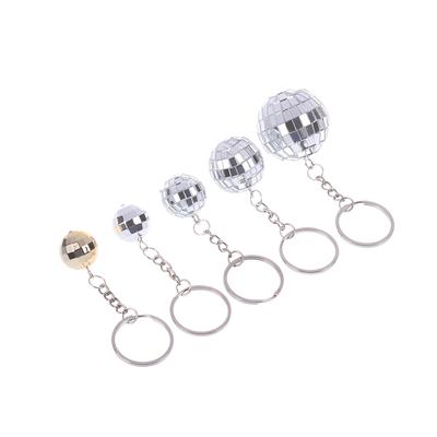 1Pc Exquisite Keychain Anhänger Decor Entzückende Anhänger Dekorative Tasche Disco Ball Schlüsselring Dekorative Ball Hängen
