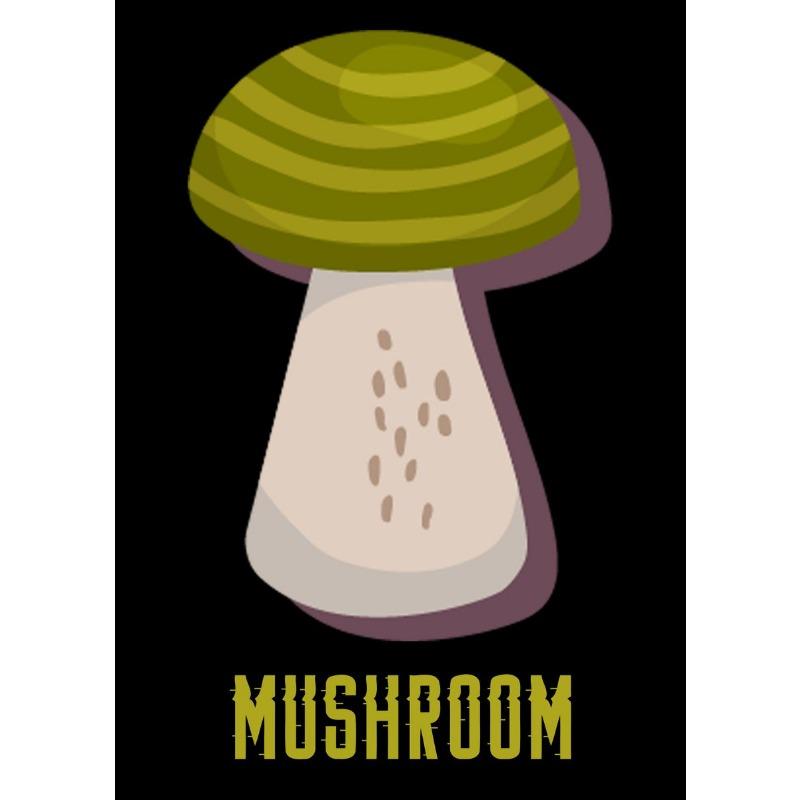 Póster de Setas Variadas Moderno Lindo Comida Seta Dibujos Animados Pintura en Lienzo Arte de Pared Imagen para Cocina Sala de Estar Decoración del Hogar
