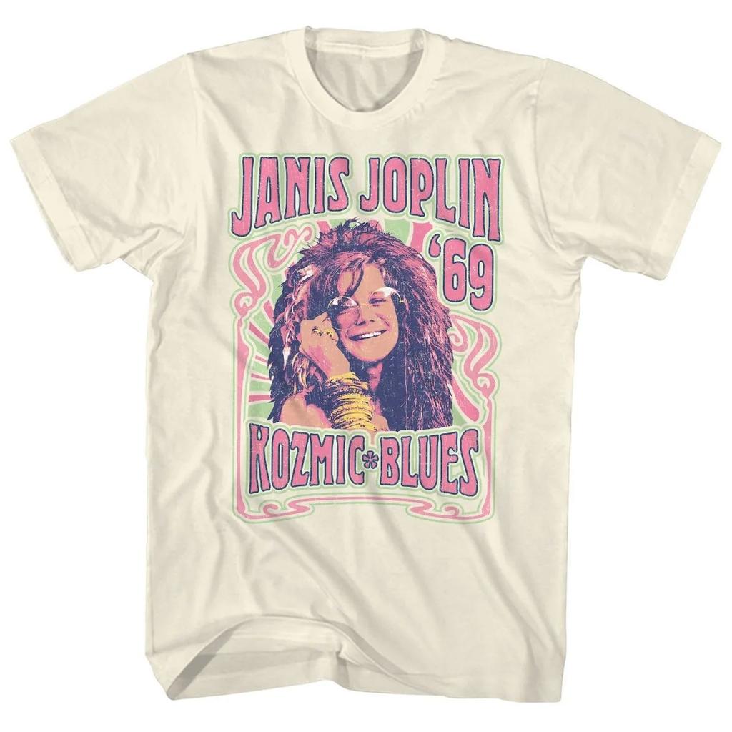 Y2K Vintage Rock T Shirts Rock Musician Janis Joplin Punk American Loose Tshirt Print Votton Clothing Casual T Shirt Unisex