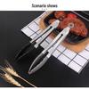 High-Temp Resistant 7" Silicone Kitchen Tongs for Steak, BBQ & Baking