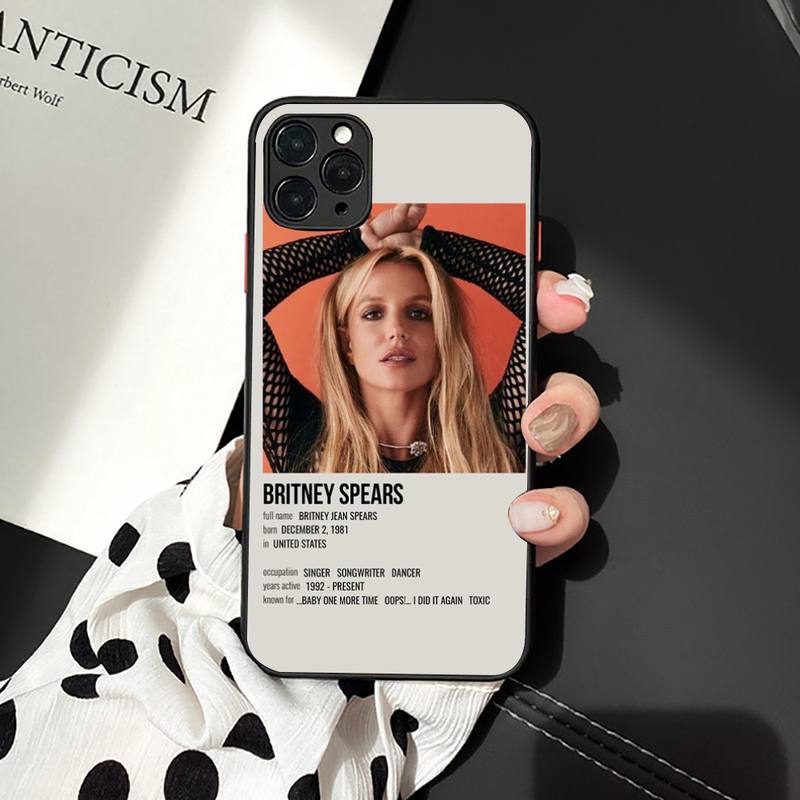 Britney Spears Phone Case For Iphone 13 11 8 7 6 6S Plus 7 8 Plus X XS MAX 5S XR 12 11 Pro Max Se 2020 Funda Cover