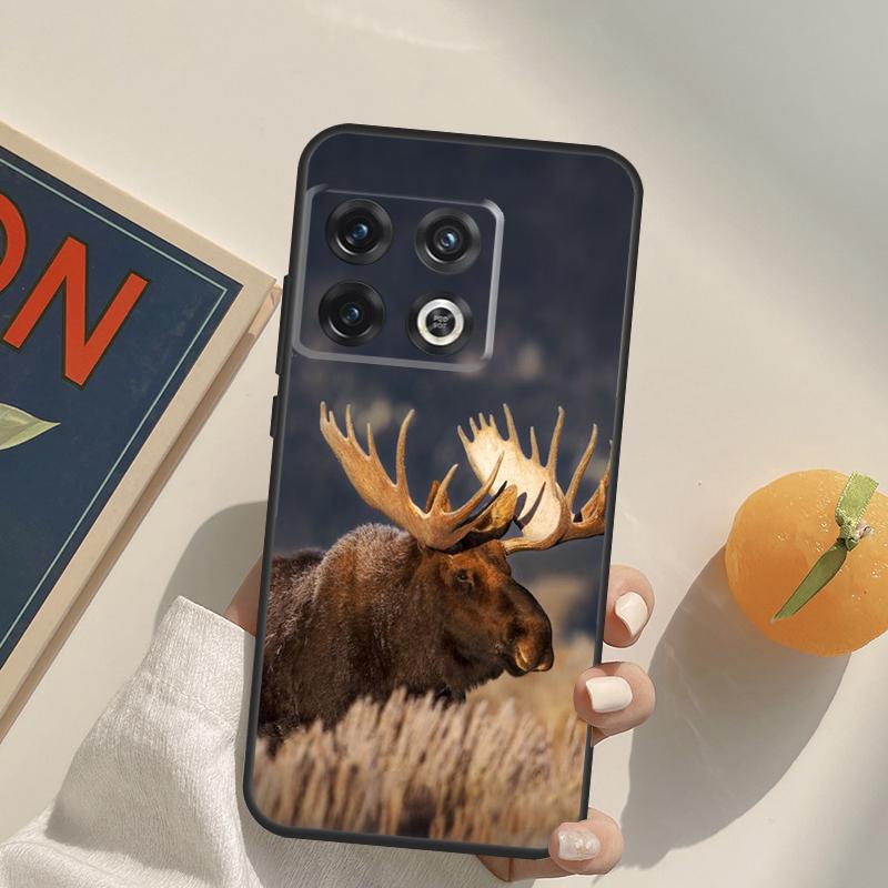 Stag Bull Moose Reindeer Deer Case For OnePlus 12R 13R 13T 10R 15 13 12 11 10T 8T Nord CE 4 3 2 Lite N20 N30 Nord 5 Cover